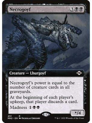 Necrogoyf (Extended Art) | Inglés | EX | MH2