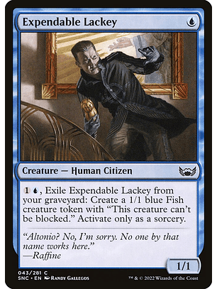 Expendable Lackey (foil) | Inglés | NM | SNC