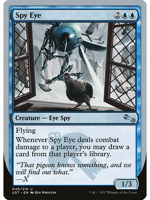 Spy Eye | Inglés | EX | UST