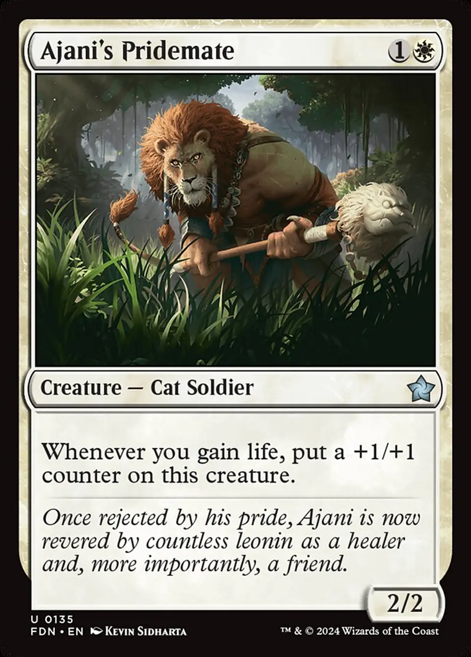 Ajani's Pridemate | Español | EX | FDN 1