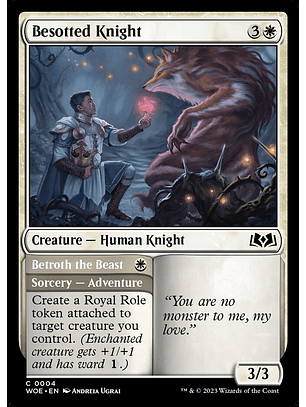 Besotted Knight // Betroth the Beast | Inglés | NM | WOE