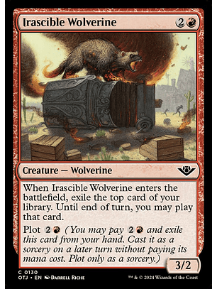 Irascible Wolverine | Inglés | EX | OTJ