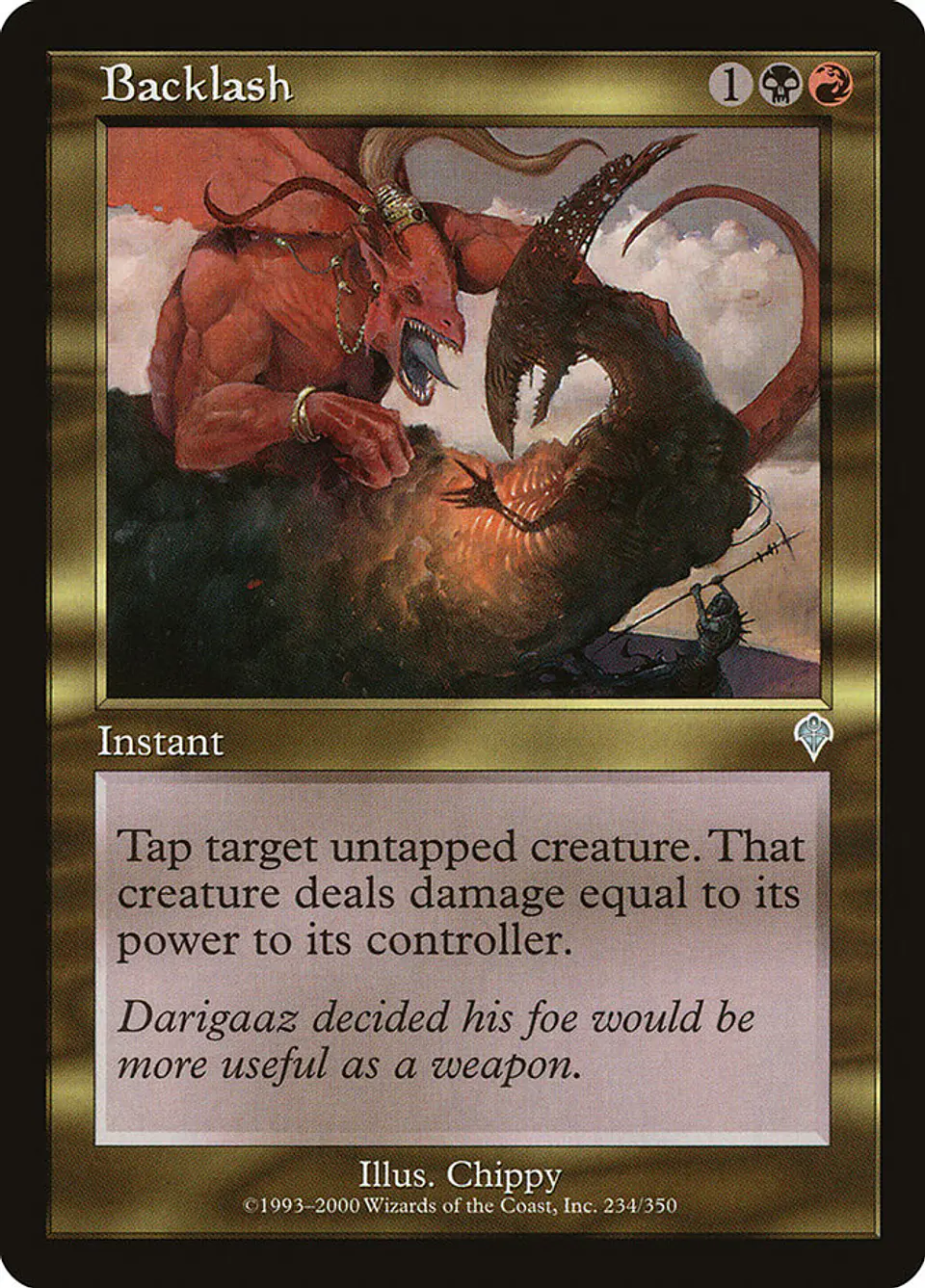 Backlash (Retro Frame) | Inglés | EX | INV 1