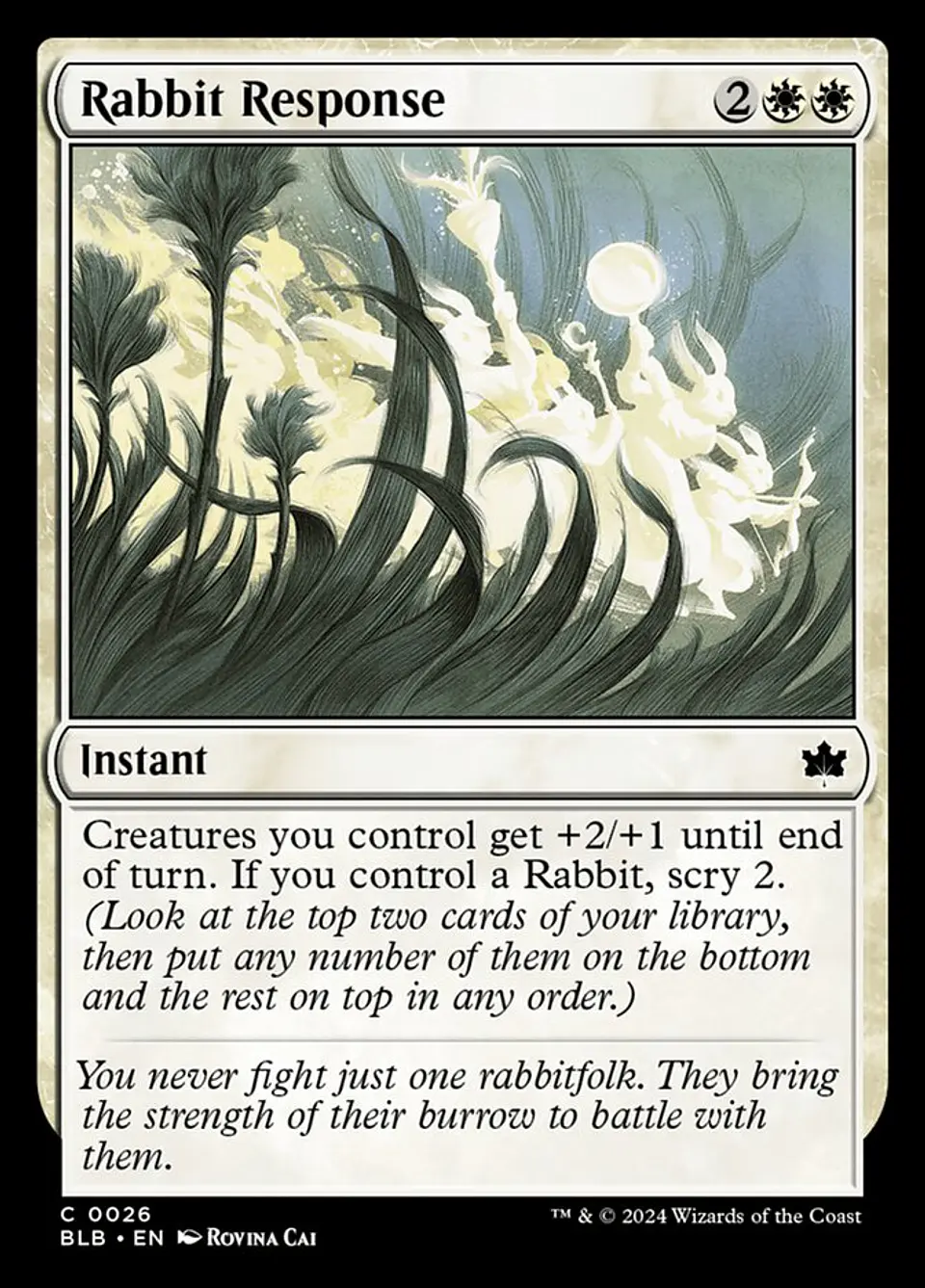 Rabbit Response (foil) | Español | NM | BLB 1