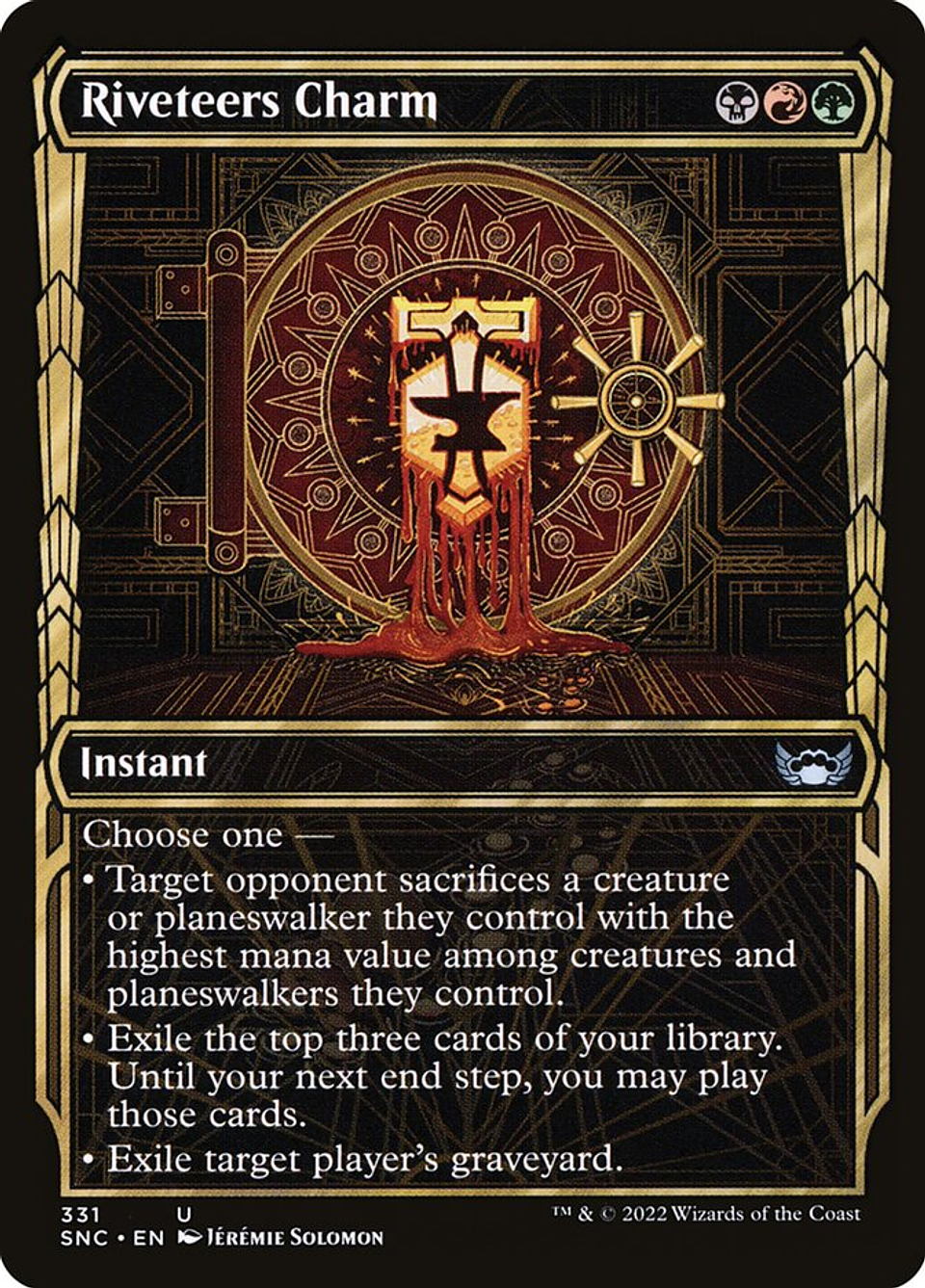 Riveteers Charm (Showcase) | Inglés | NM | SNC 1