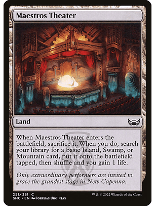 Maestros Theater (foil) | Inglés | NM | SNC