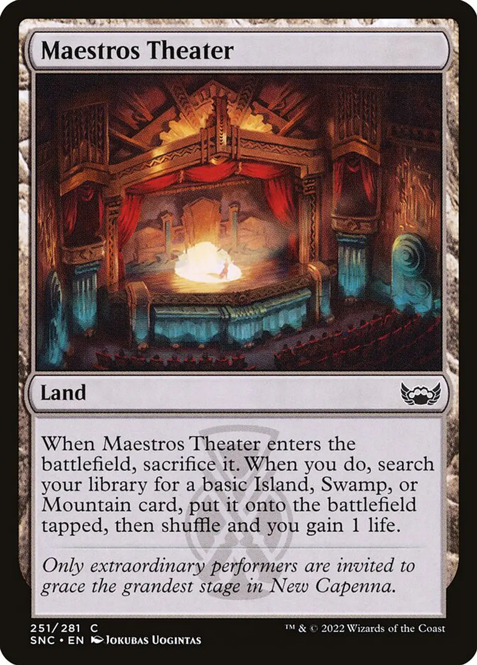 Maestros Theater (foil) | Inglés | NM | SNC 1