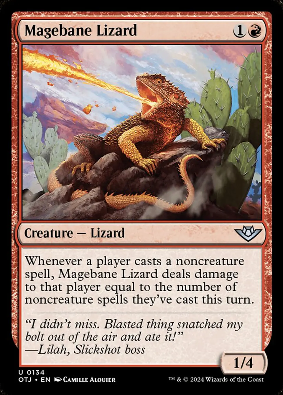 Magebane Lizard | Inglés | NM | OTJ 1