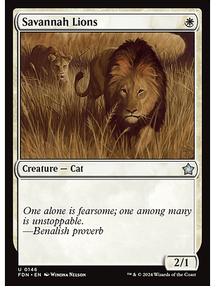 Savannah Lions | Español | NM | FDN