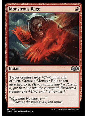 Monstrous Rage (foil) | Inglés | NM | WOE
