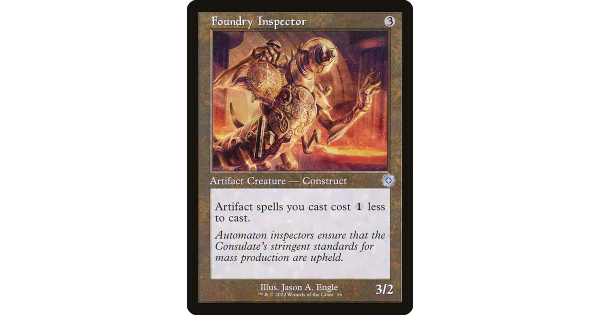 Foundry Inspector (Retro Frame) | Japonés | NM | BRR