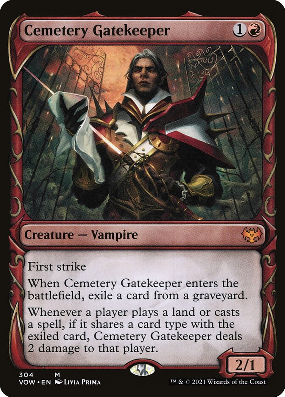 Cemetery Gatekeeper (Showcase foil) | Inglés | NM | VOW 1
