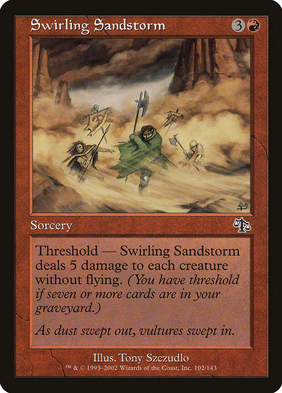 Swirling Sandstorm (Retro Frame) | Inglés | NM | JUD 1