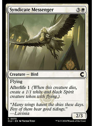 Syndicate Messenger | Inglés | NM | CLU