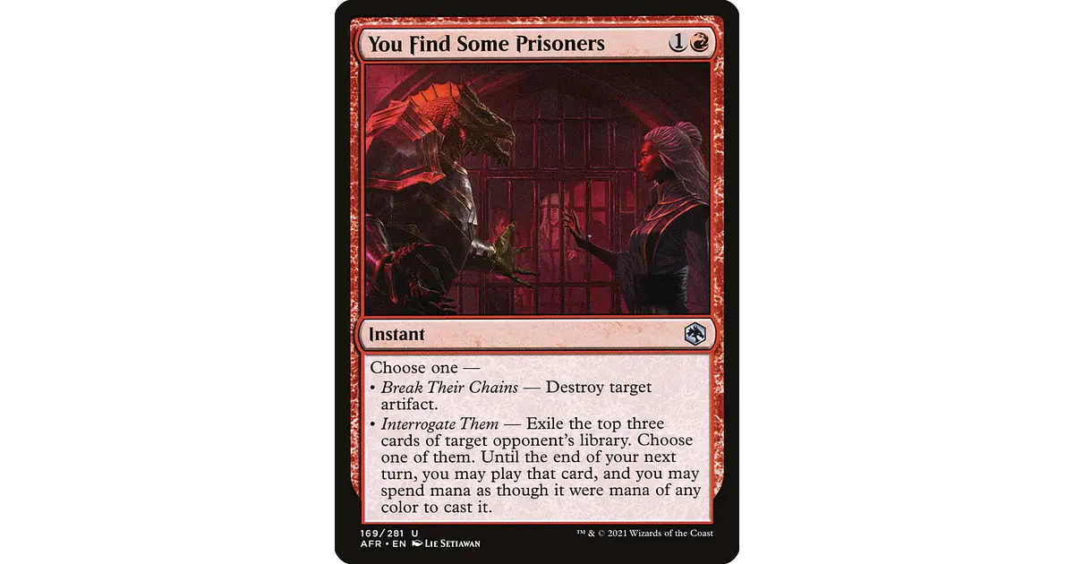 You Find Some Prisoners | Inglés | EX | AFR