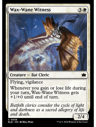 Wax-Wane Witness | Español | NM | BLB