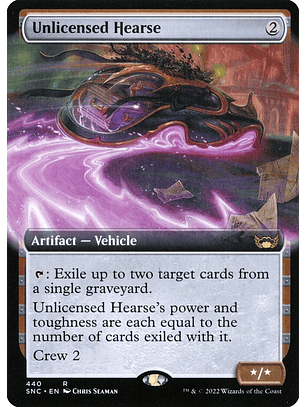 Unlicensed Hearse (Extended Art) | Inglés | EX | SNC