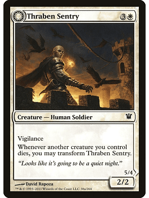Thraben Sentry // Thraben Militia | Español | EX | ISD