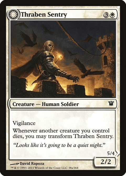 Thraben Sentry // Thraben Militia | Español | EX | ISD