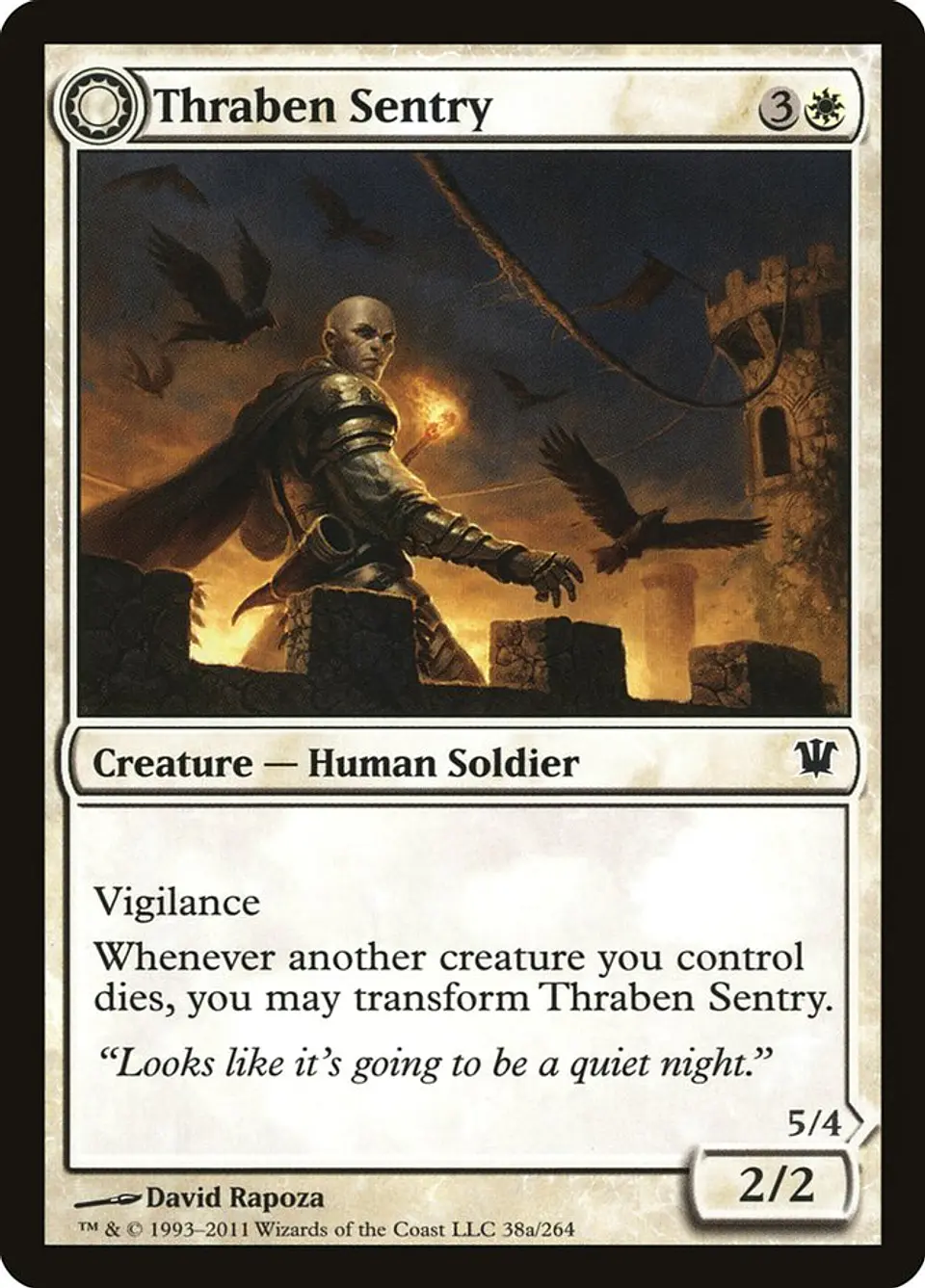 Thraben Sentry // Thraben Militia | Español | EX | ISD 1
