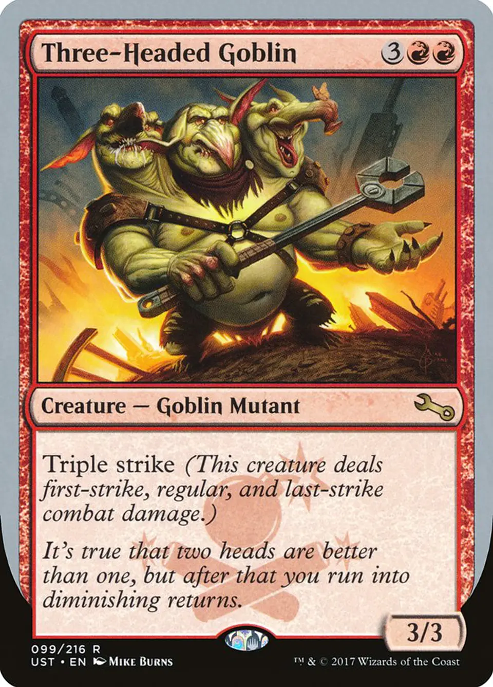 Three-Headed Goblin | Inglés | EX | UST 1