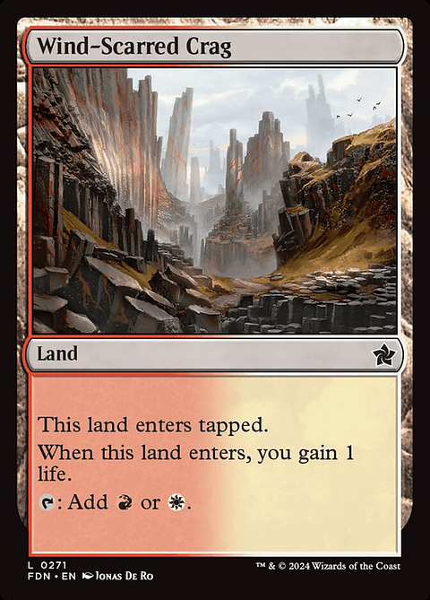 Wind-Scarred Crag (foil) | Español | NM | FDN