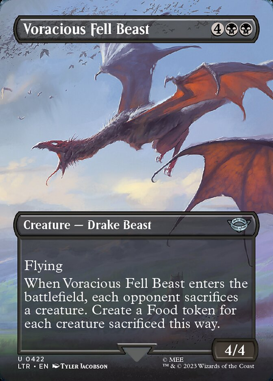 Voracious Fell Beast (Borderless) | Inglés | NM | LTR 1