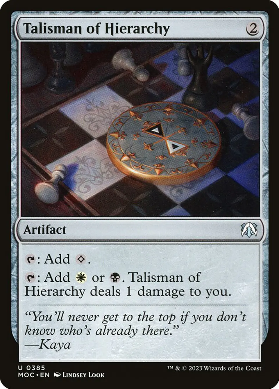 Talisman of Hierarchy | Inglés | NM | MOC 1