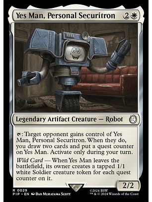 Yes Man, Personal Securitron | Inglés | NM | PIP