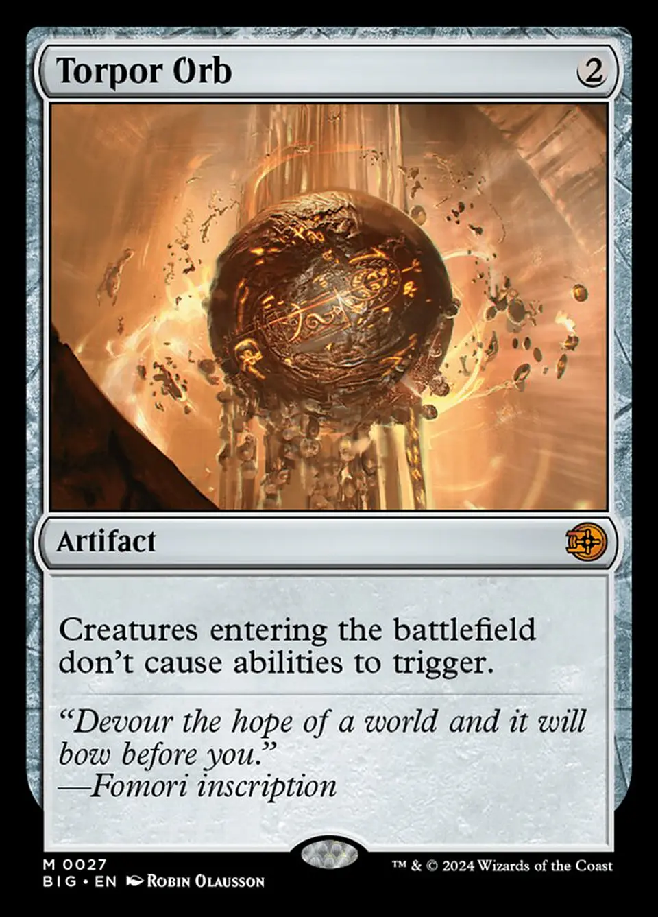 Torpor Orb (foil) | Inglés | NM | BIG 1