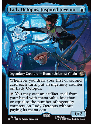 Lady Octopus, Inspired Inventor (Extended Art foil) | Inglés | NM | SPM