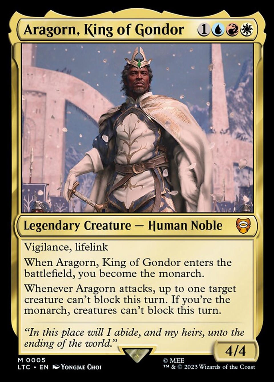 Aragorn, King of Gondor | Español | NM | LTC 1