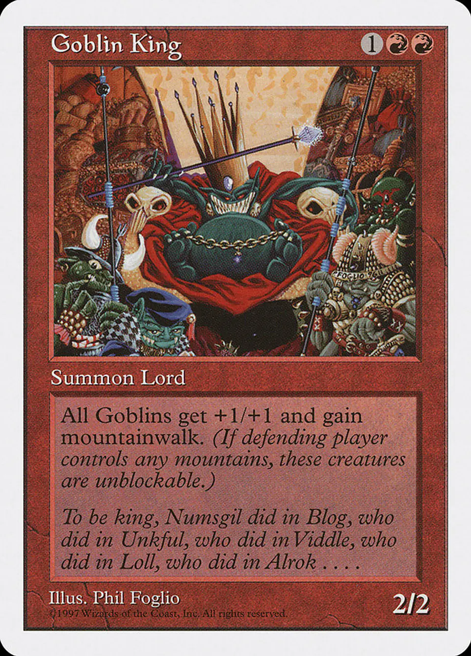 Goblin King (Retro Frame) | Inglés | NM | 5ED 1