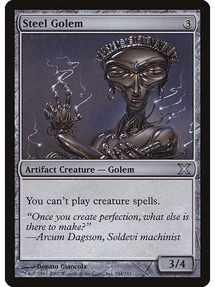 Steel Golem (foil) | Inglés | EX | 10E