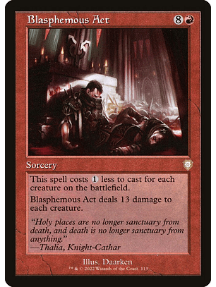 Blasphemous Act (Retro Frame) | Inglés | NM | BRC