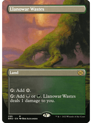 Llanowar Wastes (Borderless) | Inglés | NM | BRO