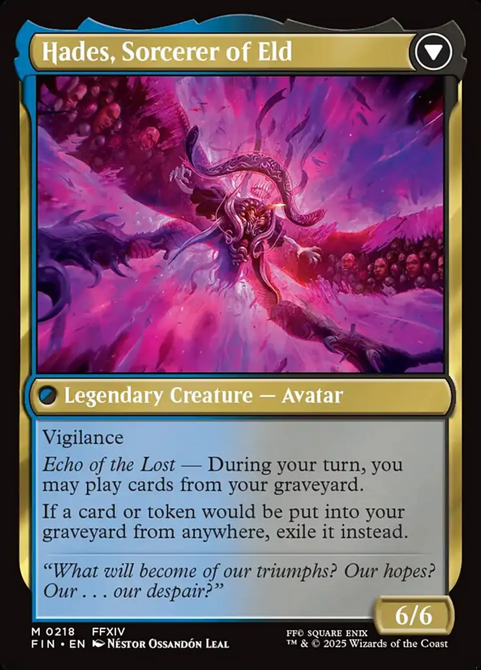 Emet-Selch, Unsundered // Hades, Sorcerer of Eld | Español | NM | FIN 2