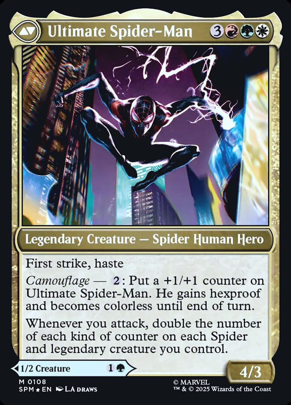 Miles Morales // Ultimate Spider-Man (Launch foil) | Español | NM | PSPM 2