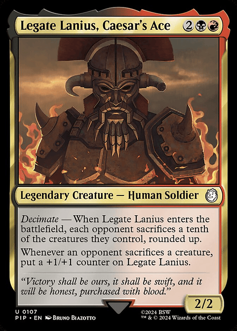 Legate Lanius, Caesar's Ace | Inglés | NM | PIP
