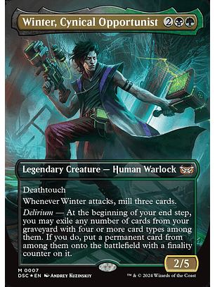 Winter, Cynical Opportunist (Borderless) | Inglés | NM | DSC