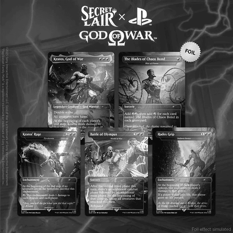(Agotado) Secret Lair x God of War: Greek EN Foil Edition