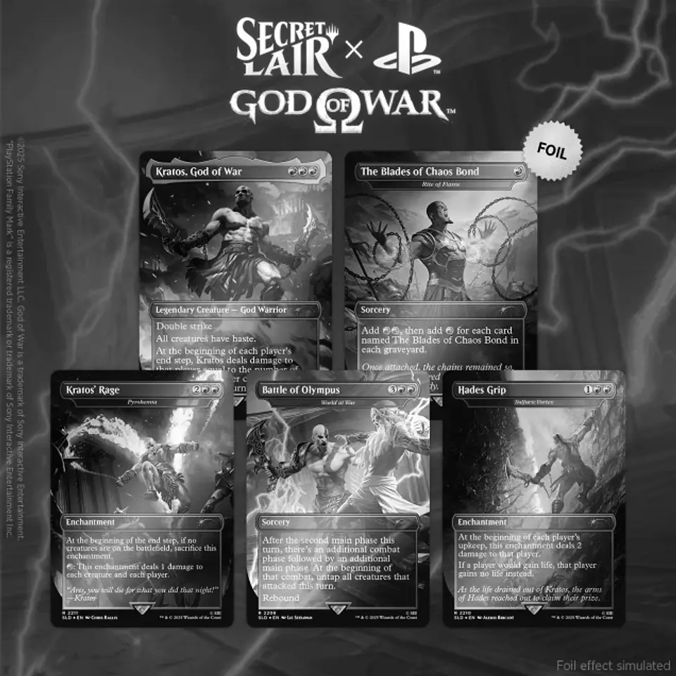 (Agotado) Secret Lair x God of War: Greek EN Foil Edition 1