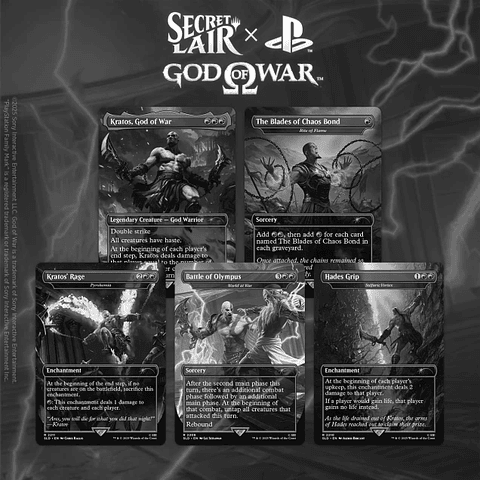 (Agotado) Secret Lair x God of War: Greek EN Non-Foil Edition