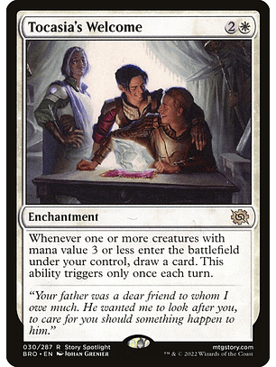 Tocasia's Welcome | Inglés | NM | BRO