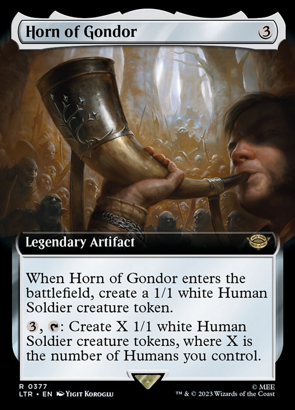 Horn of Gondor (Extended Art) | Inglés | NM | LTR 1