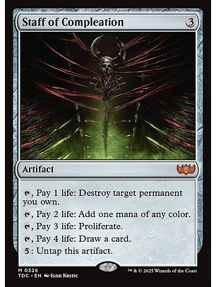 Staff of Compleation | Español | NM | TDC
