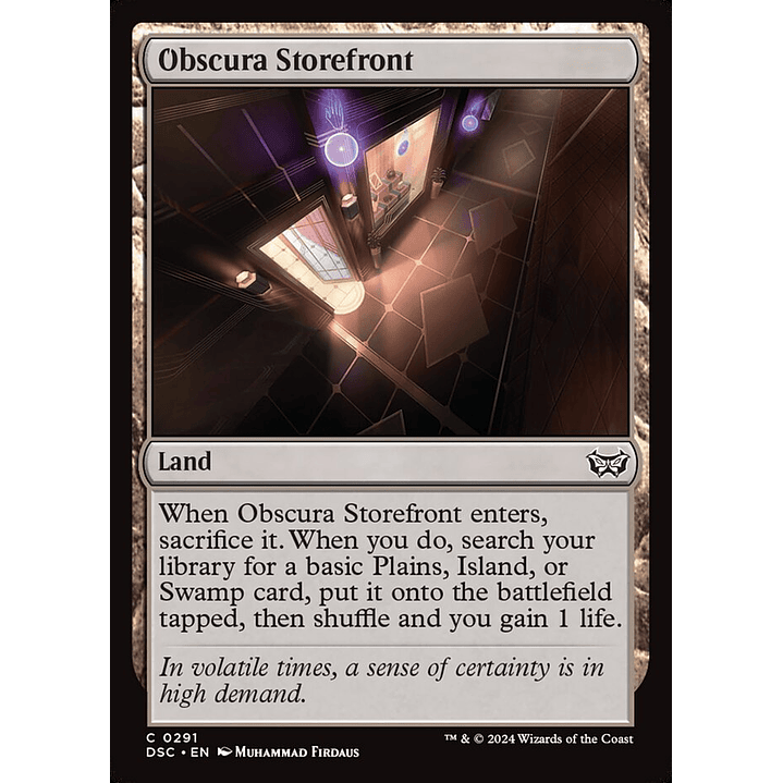 Obscura Storefront | Español | NM | DSC 1