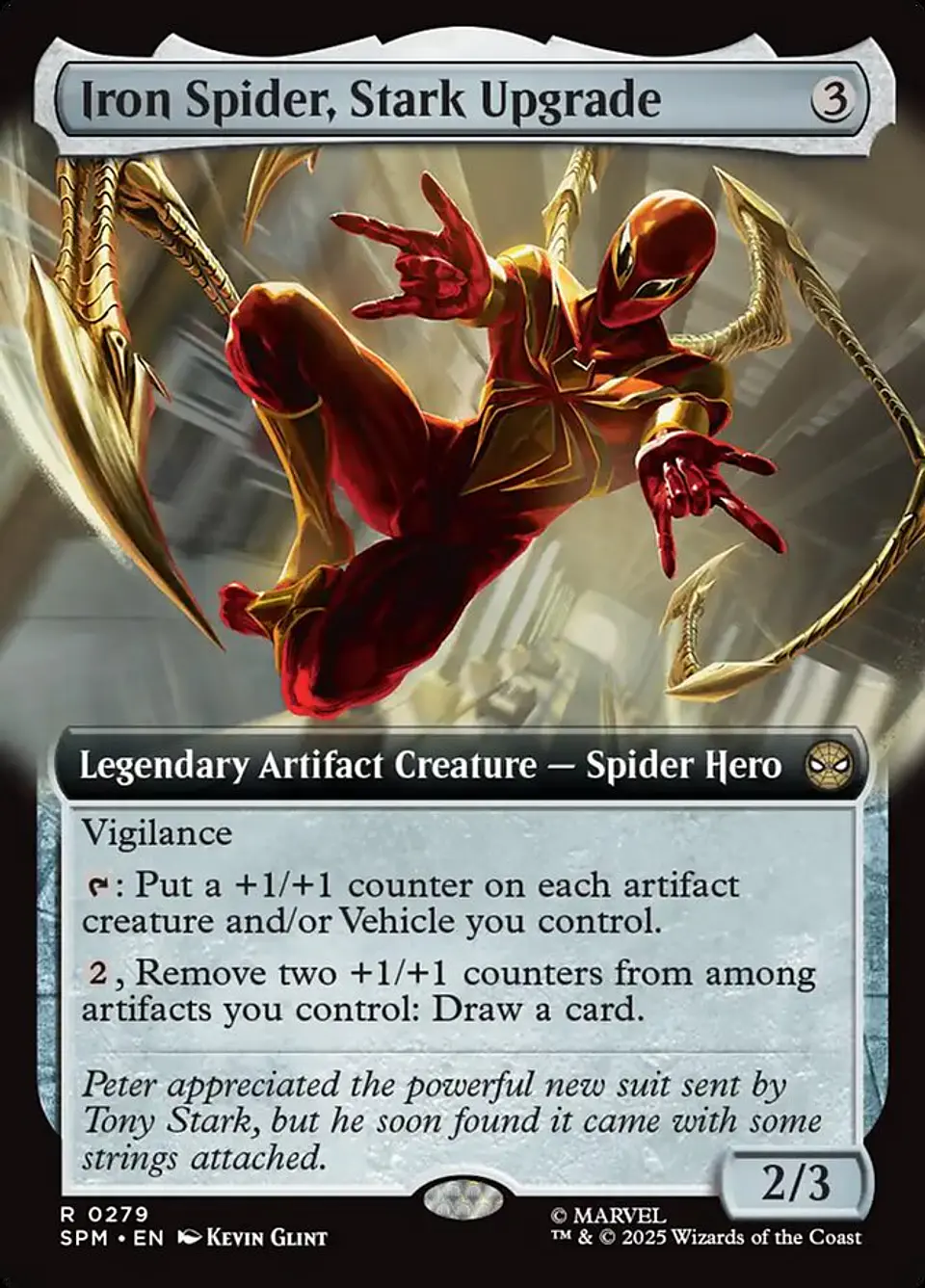 Iron Spider, Stark Upgrade (Extended Art foil) | Inglés | NM | SPM 1
