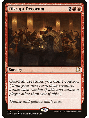 Disrupt Decorum | Inglés | NM | AFC