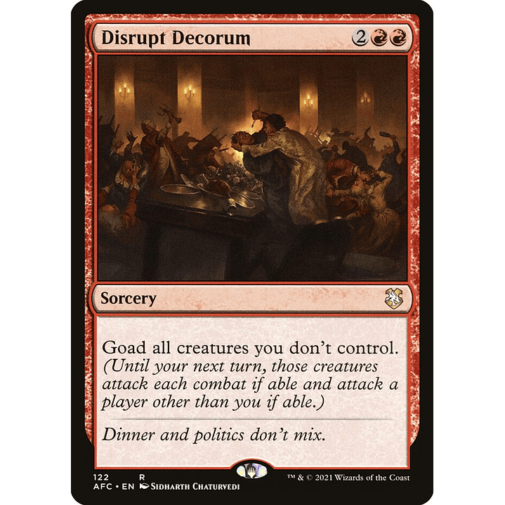 Disrupt Decorum | Inglés | NM | AFC 1